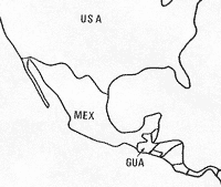 Localisation du Guatémala