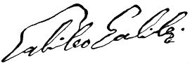Signature de Gallilée