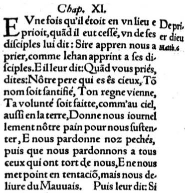 Notre P&egrave;re - Castellion